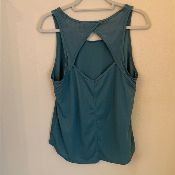 Dip Green Size Large Open Back Tank Top - Picture 2 of 2